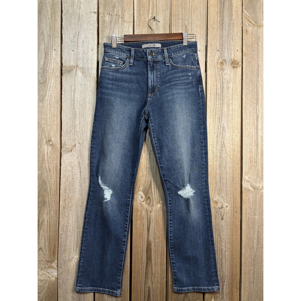 Joe's Jeans Inglewood Distressed Straight Leg Jeans Blue Denim W26 TMXIGW5860
